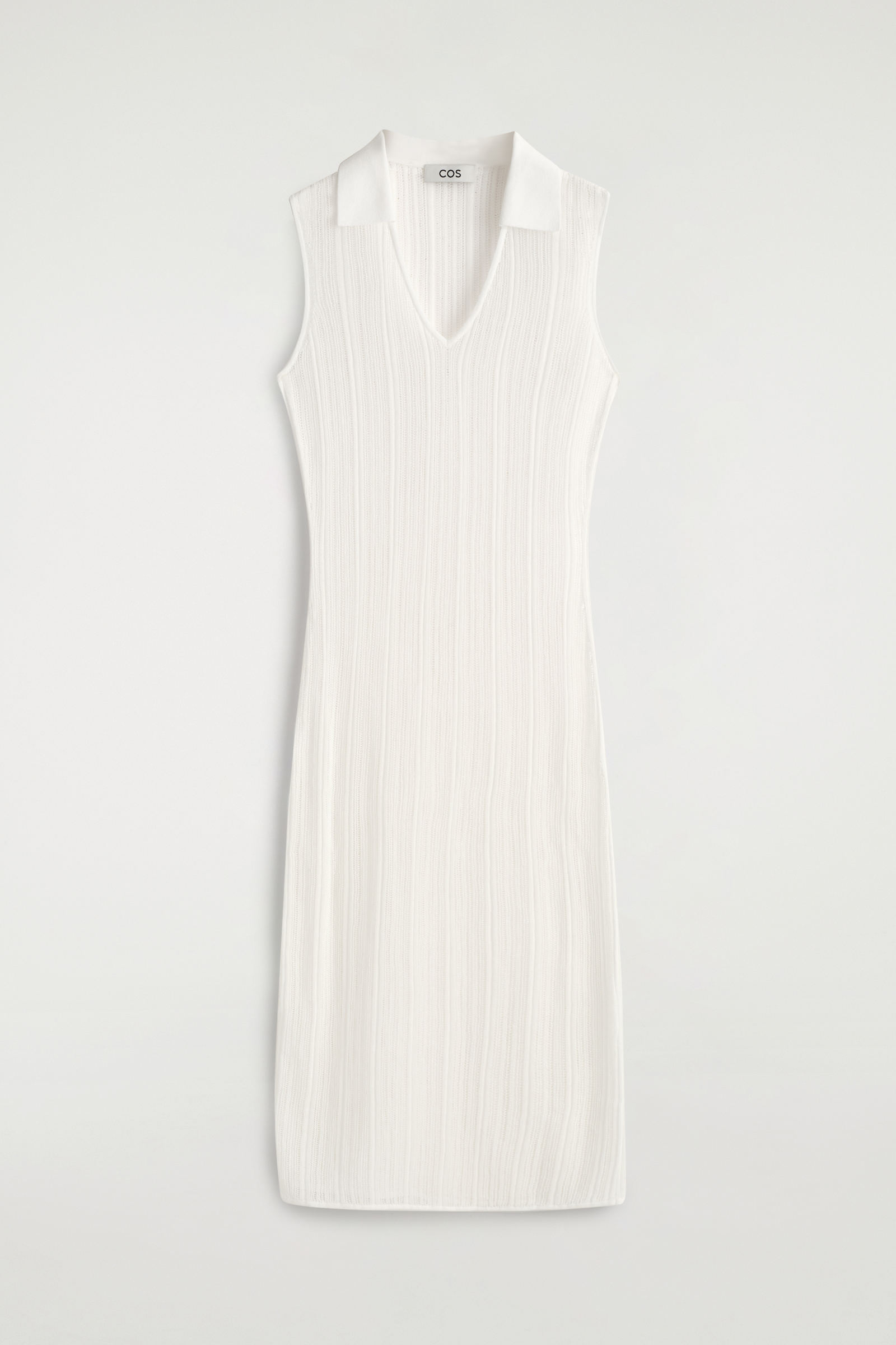 シアー レースニットドレス